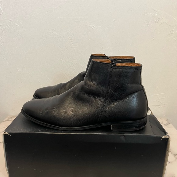 Black Faux Leather Boots (Aldo) - Picture 4 of 4